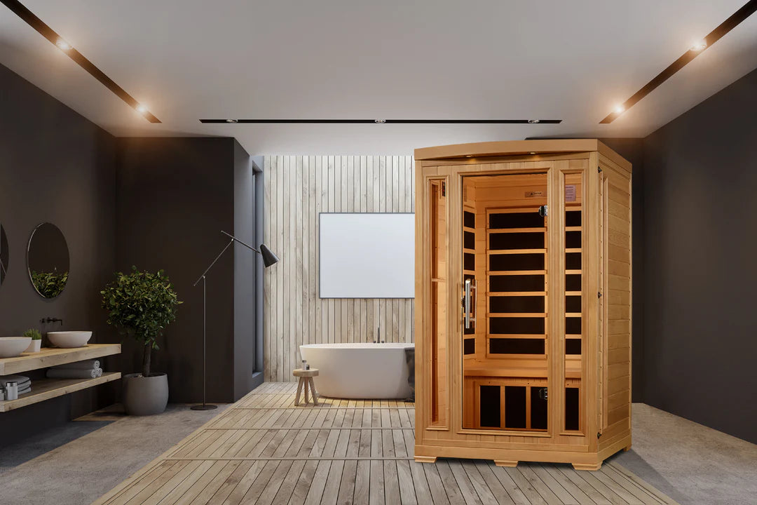 Laurel Sauna inside a bathroom