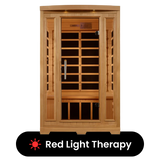 Front view of the Exteriorof the Laurel Sauna capable of Red Liught Therapy